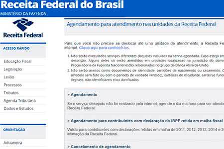 Agendamento Receita Federal