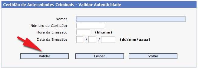 Antecedentes Criminais Federal