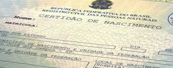 certidão de nascimento