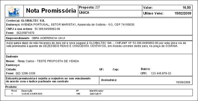 Modelo de Nota Promissória 1