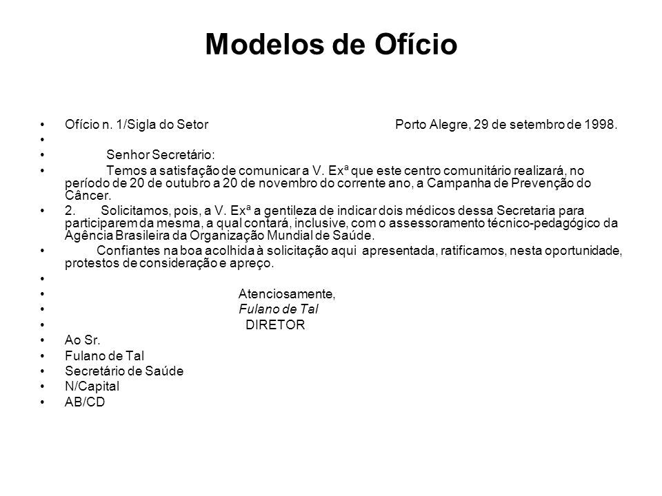 Modelo de Oficio de Solicitação: como fazer?, dicas, exemplo pronto Modelo de Oficio de Solicitação: como fazer?, dicas, exemplo pronto