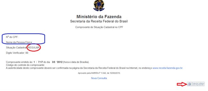 Situa O Cadastral Receita Federal Consulta Situacao Cadastral Do Cpf