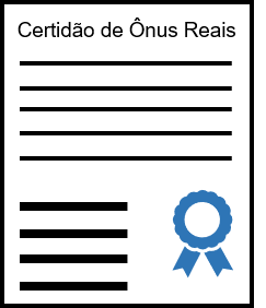 icone certidão de ônus reais